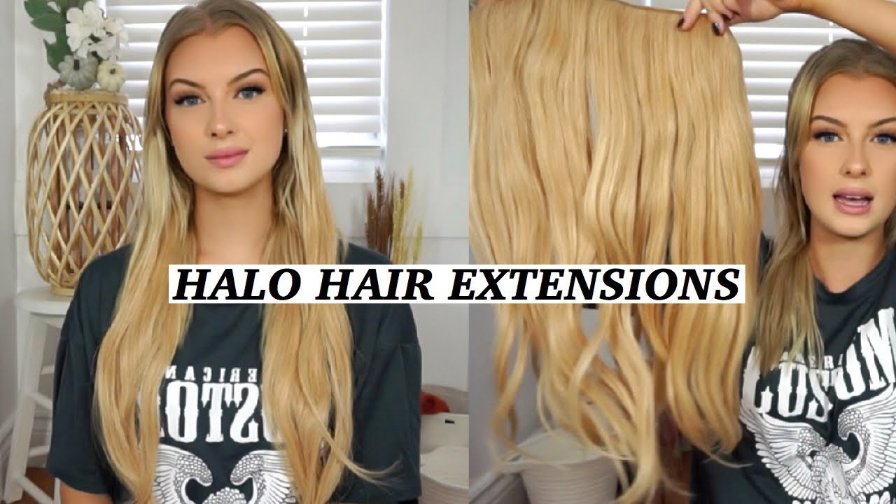 AMAZING BEAUTY HAIR HALO EXTENSIONS! HOW TO APPLY & REVIEW