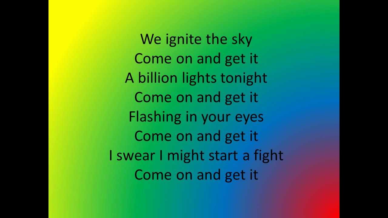 JLS Billion Lights - Lyrics