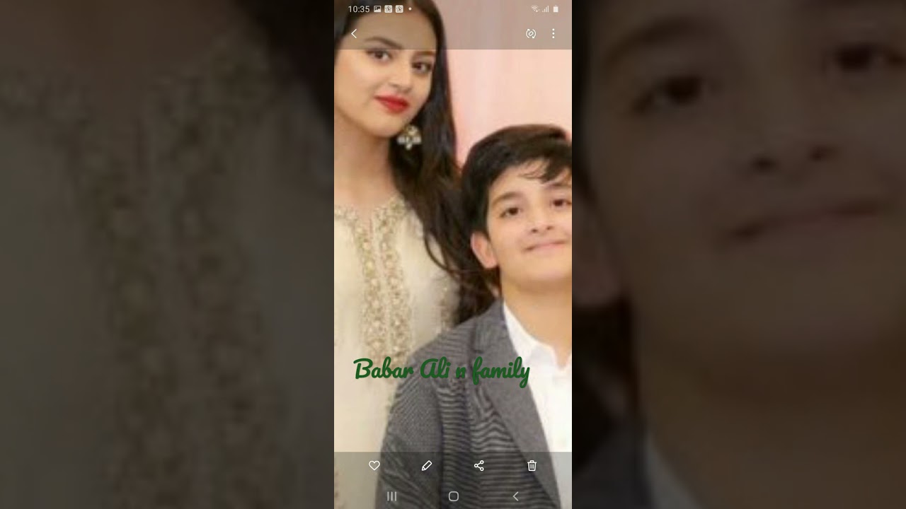 Babar Ali  with his wife n children