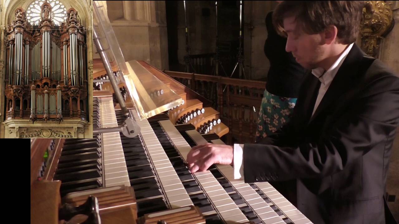 Widor Andante Sostenuto - Baptiste-Florian Marle-Ouvrard à l'orgue de l'église St Eustache, Paris
