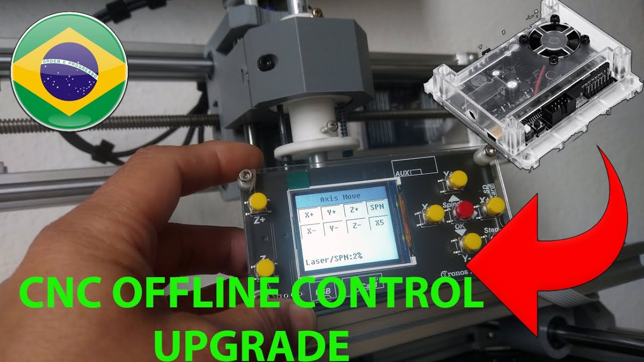 CNC 3018 OFFLINE CONTROL UPGRADE + CONFIG + TESTES