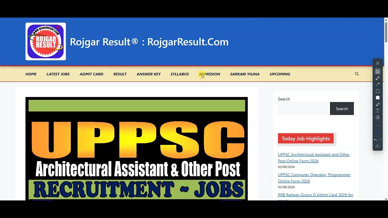 UPPSC Architectural Assistant and Other Post Recruitment 2026 | Notification | Eligibility