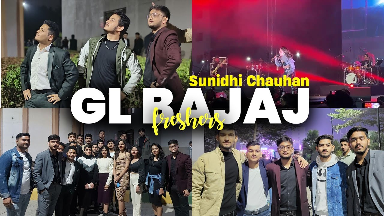 GL BAJAJ FRESHERS  | ft.SUNIDHI CHAUHAN | 17 DECEMBER 2023 | greater Noida|
