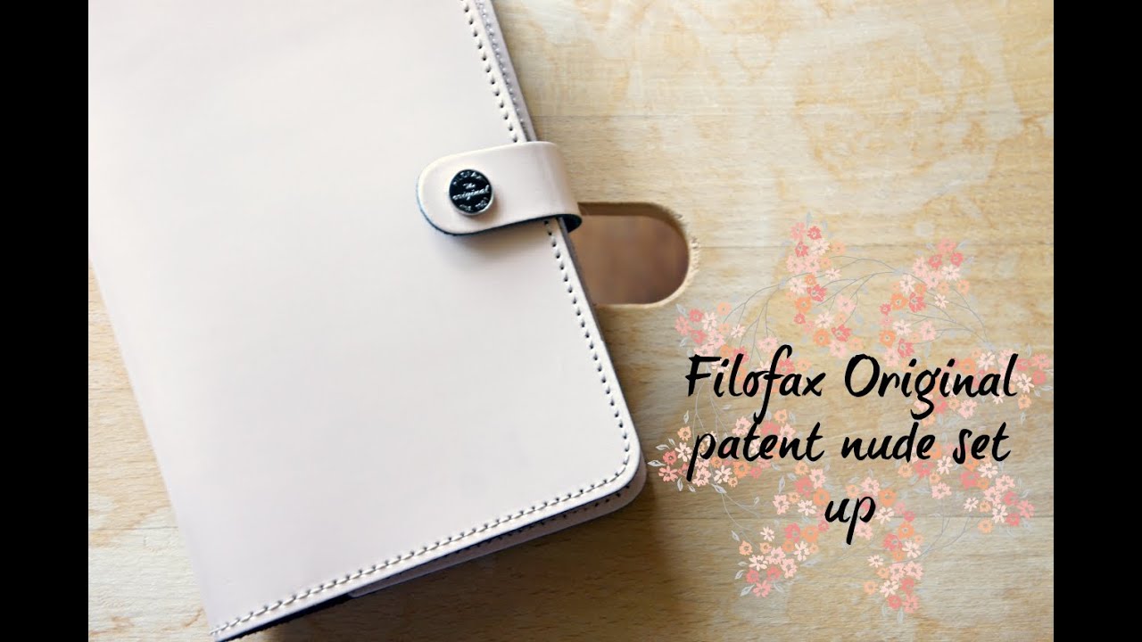 Filofax Original personal planner patent nude set up