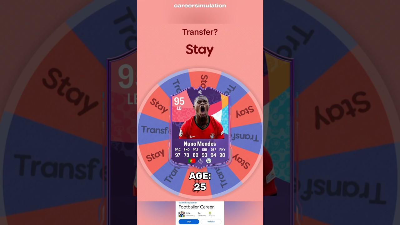 Nuno Mendes Career Simulation💫 