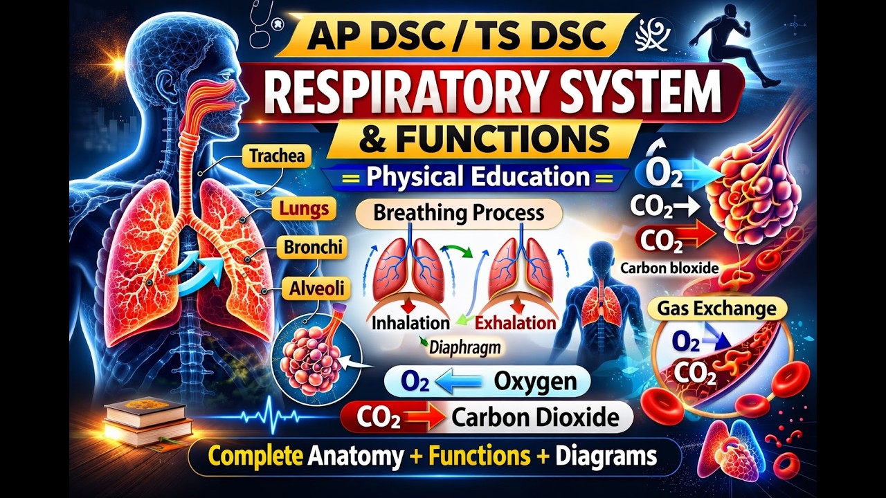 శ్వాస వ్యవస్థ: నిర్మాణం మరియు విధులు / Respiratory System Structure and Functions - Physiology