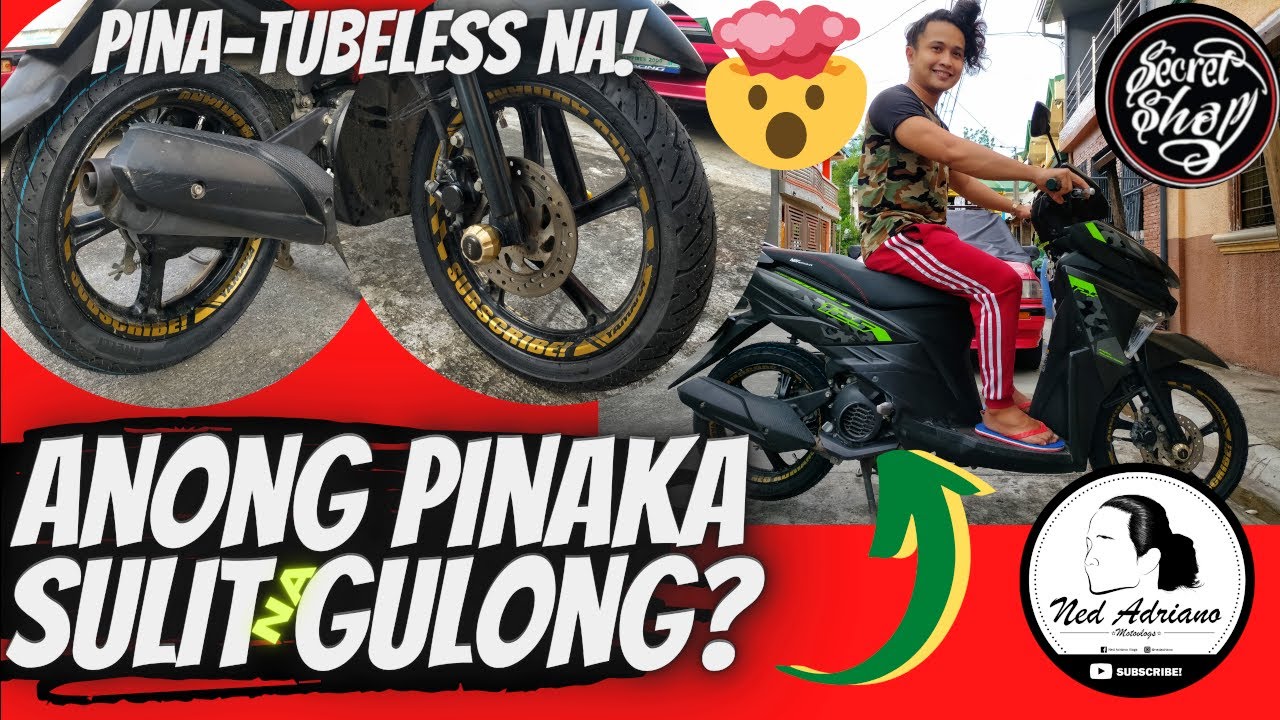 Palit Bagong Gulong from Tube Type to Tubeless | Pireli Angel Scooter Tires from Secretshop!