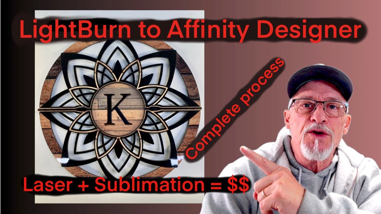 Laser Cut Sublimated Mandala (Complete Process)