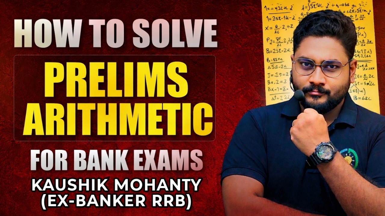 🔥 Bank Exams 2026 Arithmetic Shortcut Techniques By Kaushik Mohanty || Career Definer ||