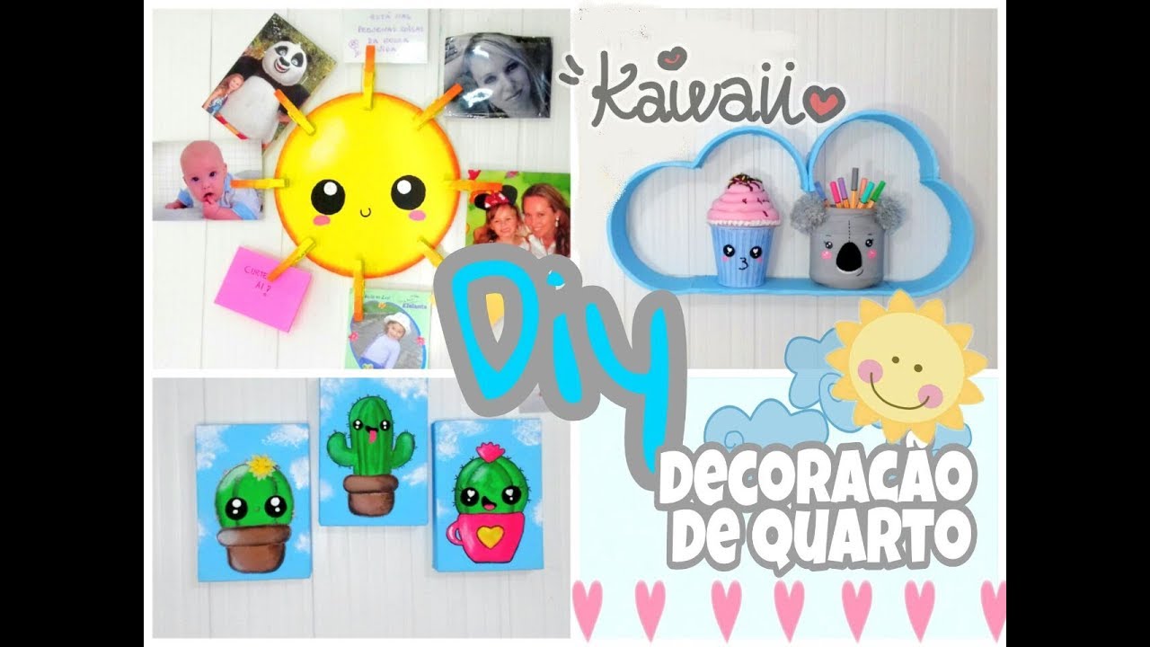 DIY KAWAII / ideias com papelão para decorar o quarto #AMIGASYOUTUBERS