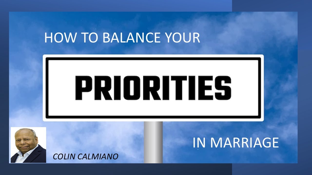 HOW TO BALANCE YOUR PRIORITIES IN MARRIAGE  - Colin Calmiano - DRC2025