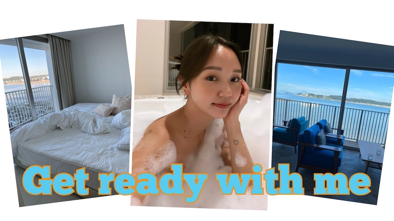 【GRWM】The harbor terraceでgrwm撮ってみたよ♡ヘアメイクさんにメイクしてもらいました！一緒に準備してみてね！