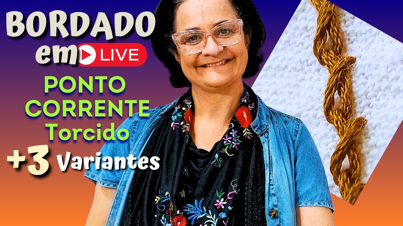 3 Maneiras diferentes e lindas para bordar ponto corrente Torcido que você nunca viu!