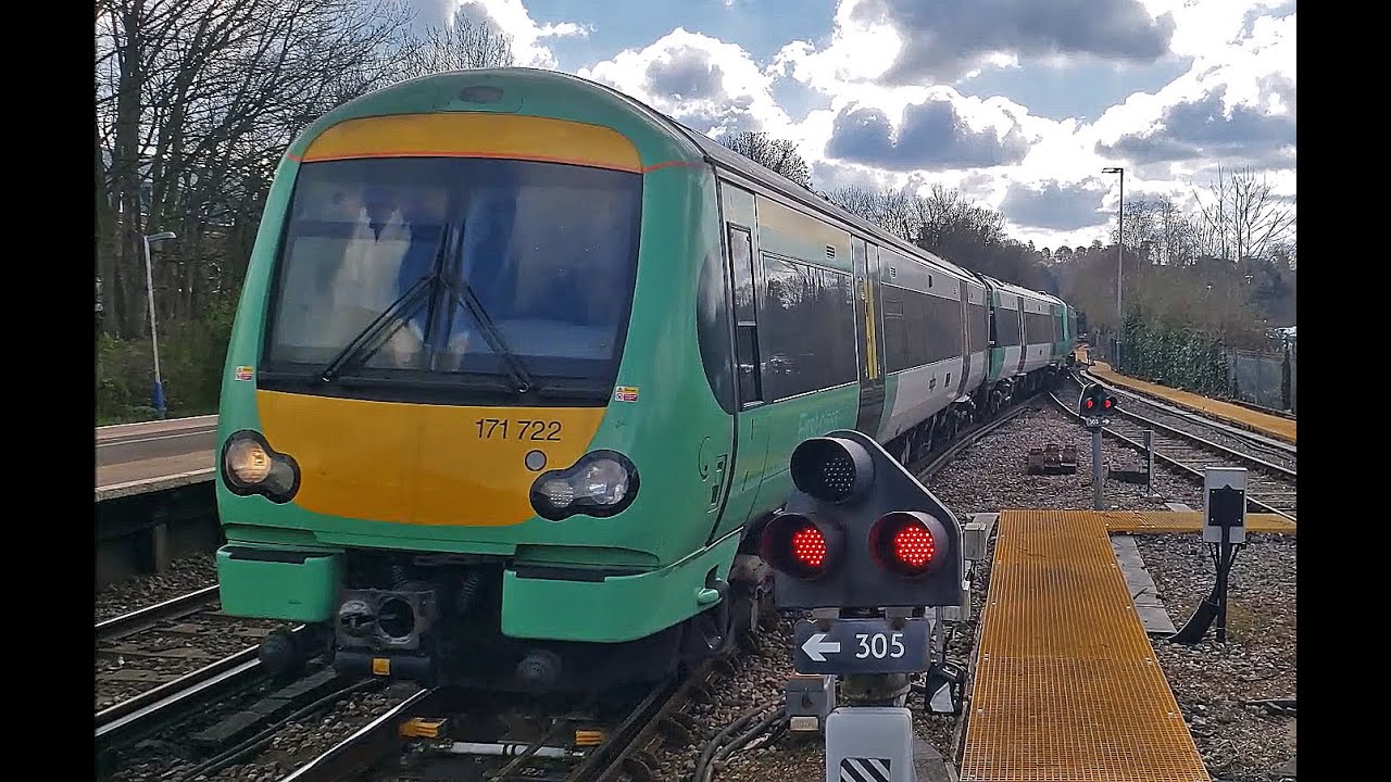 RD23789(vid).  Trains at Oxted and Eridge; 3rd April, 2022.