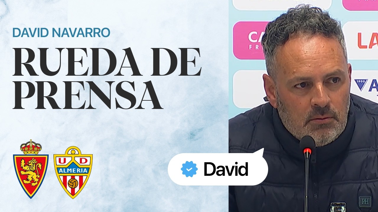 RUEDA DE PRENSA | David Navarro, tras la victoria ante UD Almería | LaLiga Hypermotion