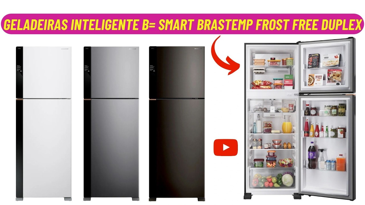 ESSE É UM VERDADEIRO LANÇAMENTO / Geladeira Inteligente B= Smart Brastemp Frost Free Duplex - NEW