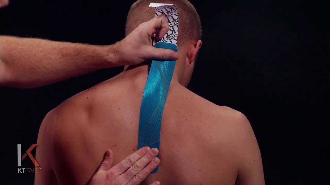 KT Tape - Kinesiology Taping Instructions for Neck and Shoulder