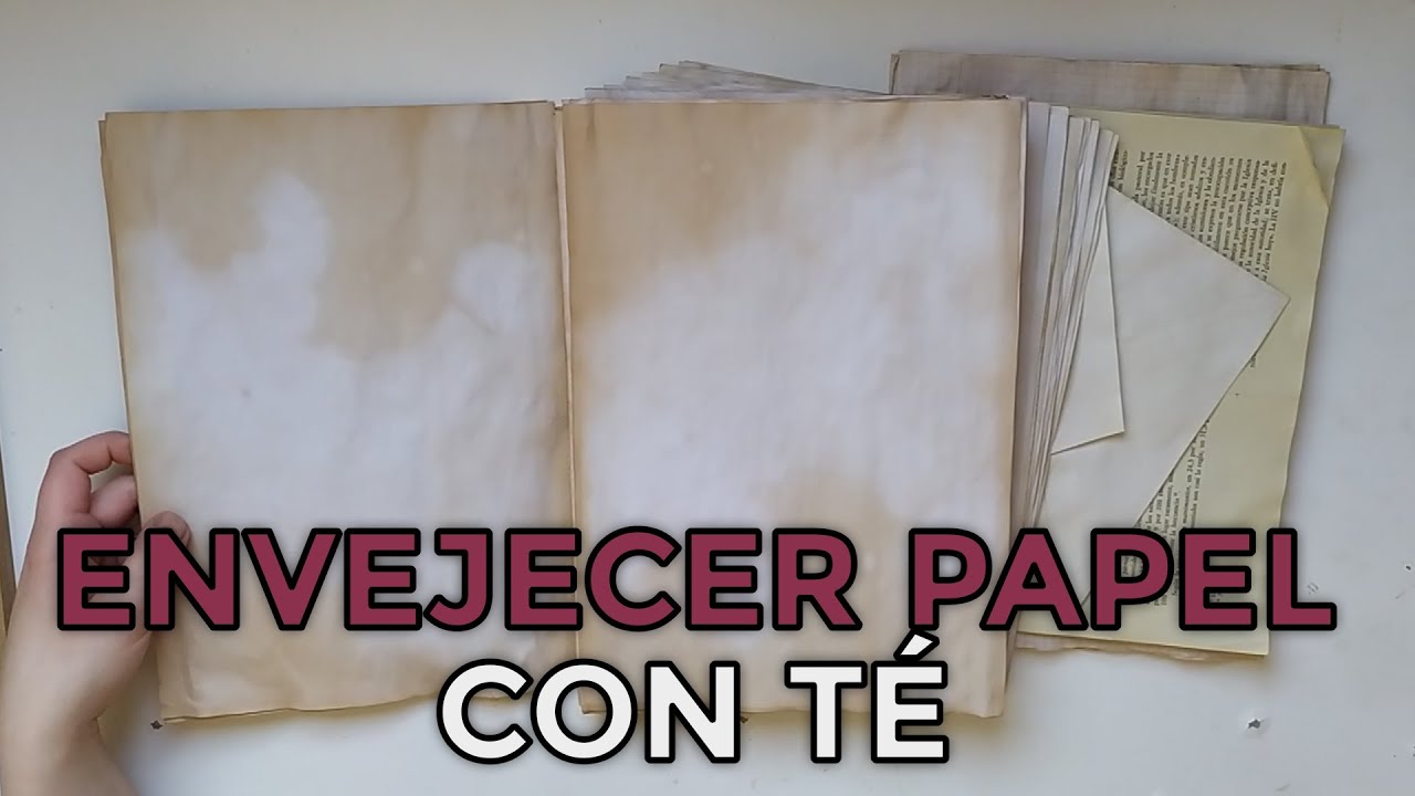 Tutorial: Cómo ENVEJECER PAPEL con TÉ  ☕ DIY + Consejos 😍
