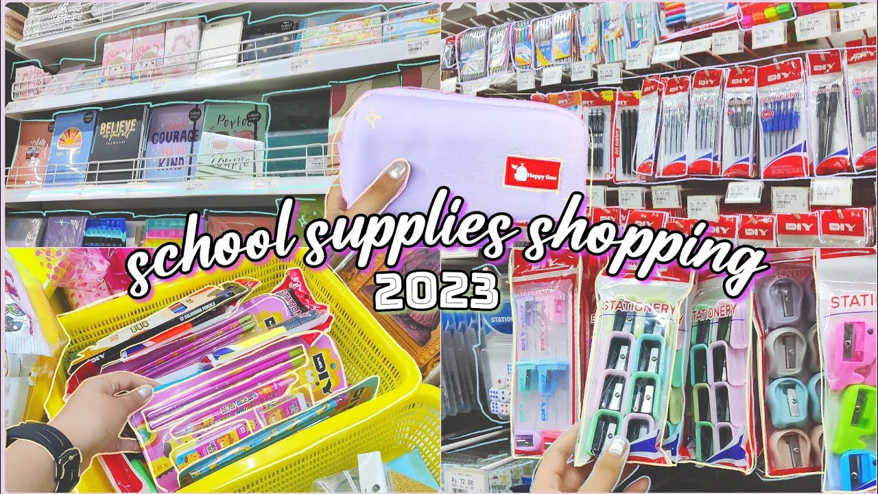 back to school supplies shopping 2023! college first year ♡