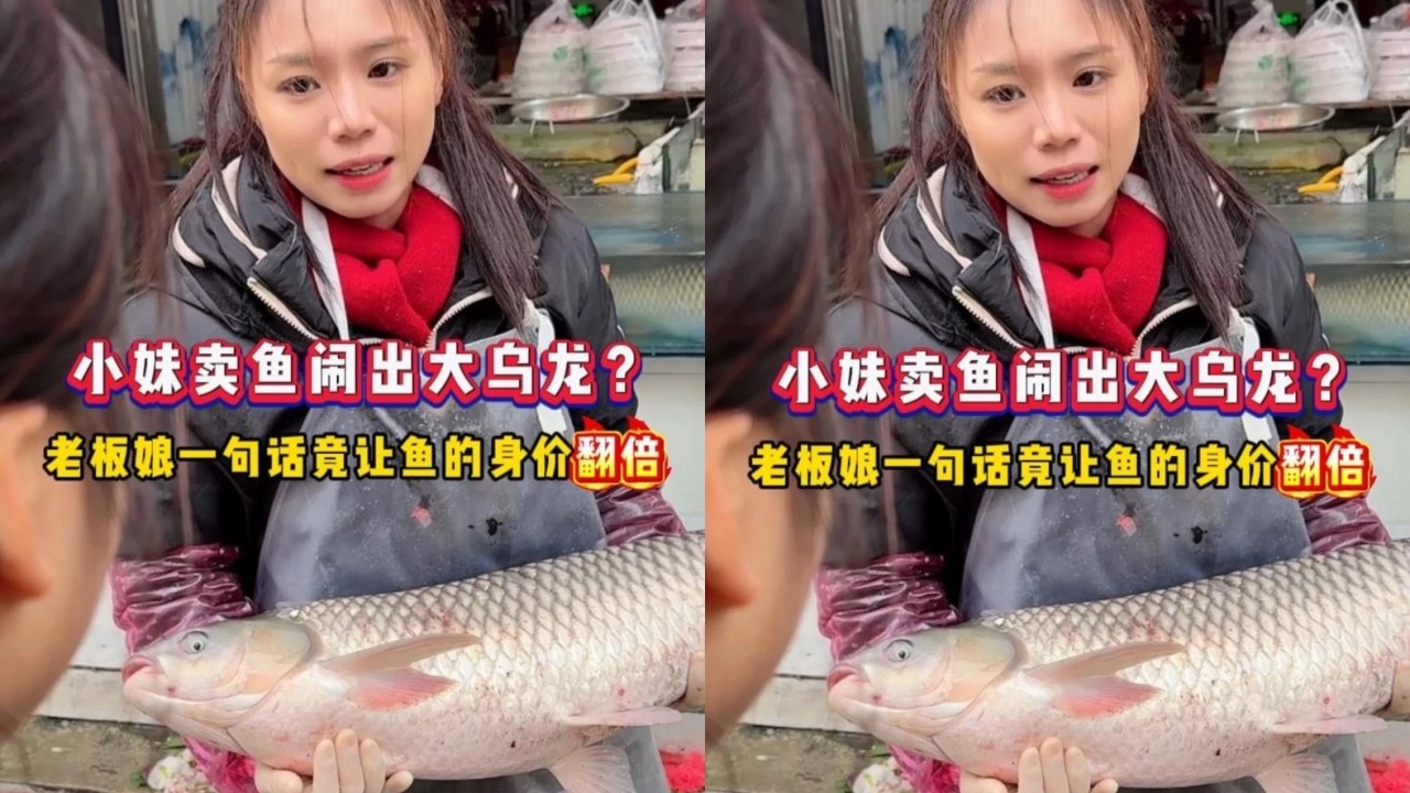 小妹卖鱼闹出大乌龙？老板娘一句话竟让鱼的身价翻倍
