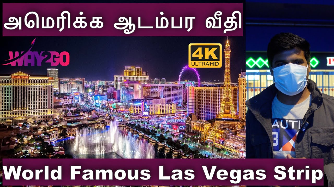 அமெரிக்காவில் உலகப் புகழ்பெற்ற ஆடம்பர வீதி | Las Vegas Strip | Ep 8 | Way2go