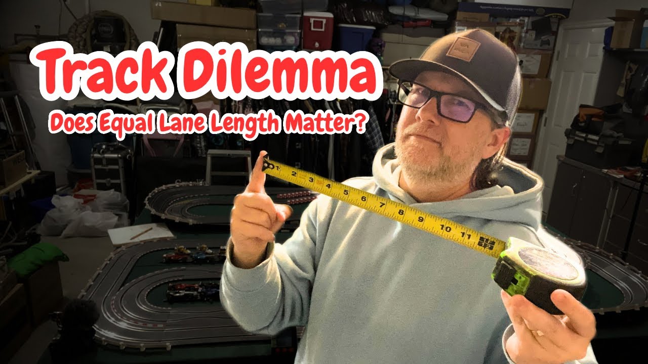 Does equal lane length matter? // #SlotCarTrack Dilemma