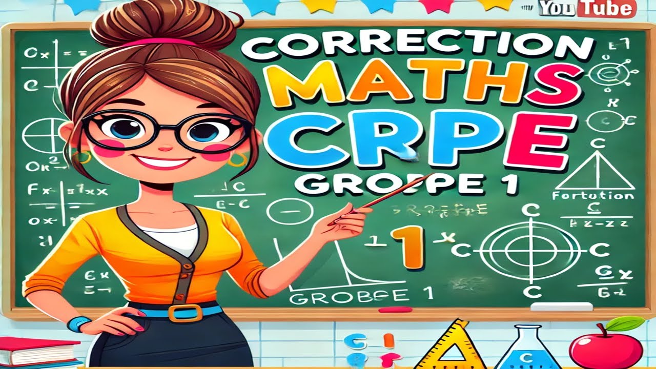 🎓 Correction complète – Épreuve de mathématiques CRPE 2025 – Groupement 1 🧮