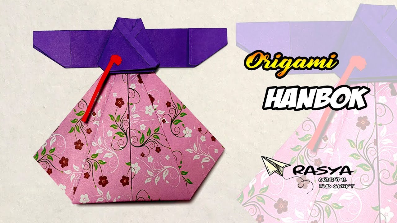 How to make Origami Hanbok