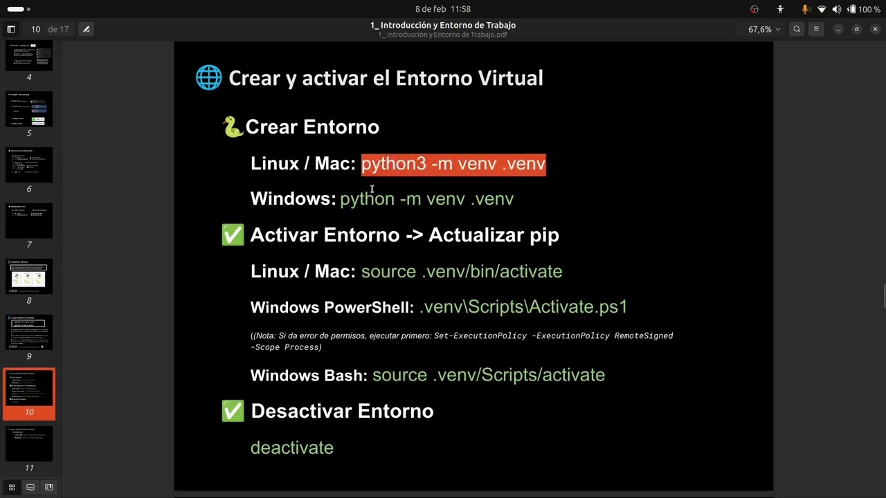 Introducción y Entorno de Trabajo