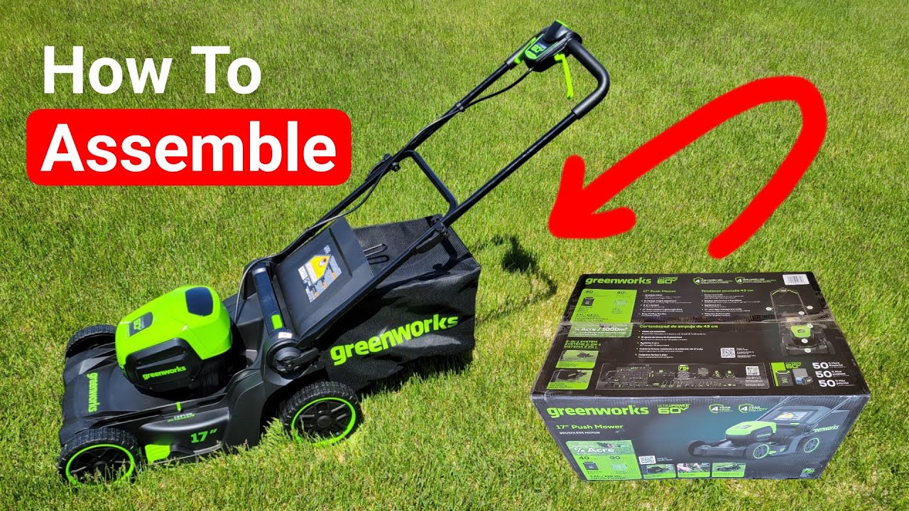 Greenworks Lawn Mower (60v 17”) – Assembly, Charging Battery, Height Adjustment, & More!