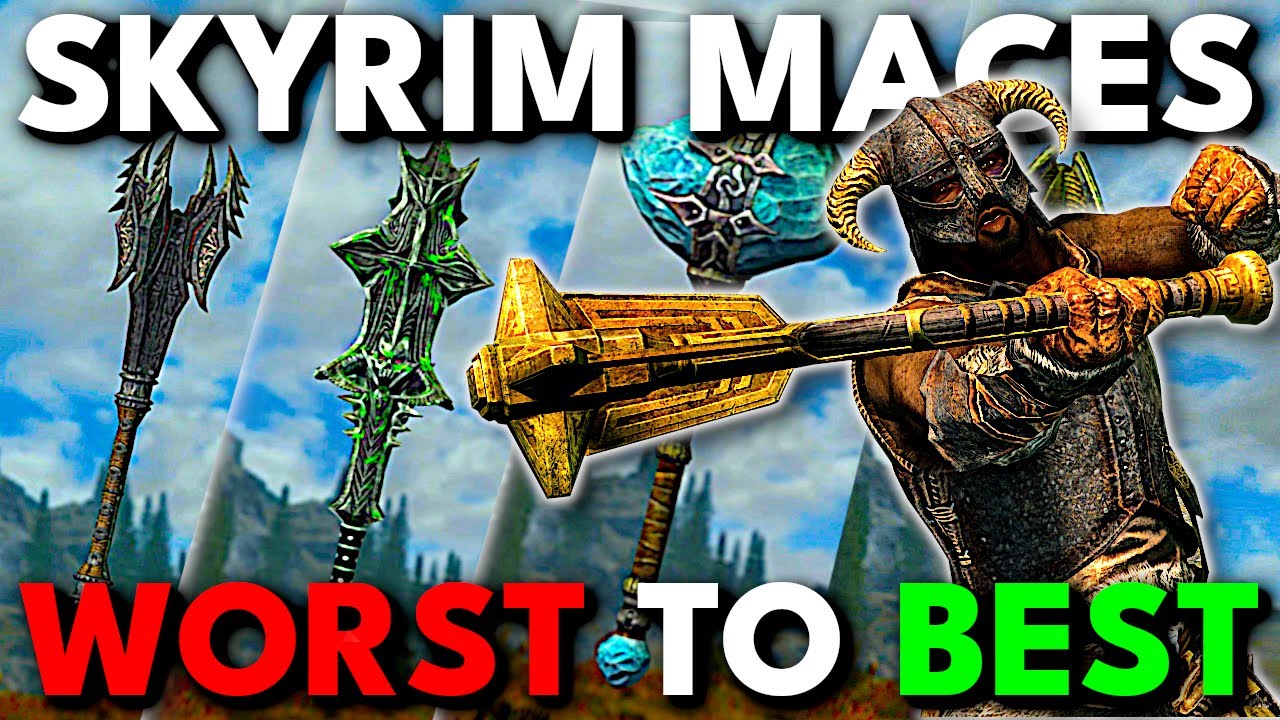 Все булавы Скайрима отсортированы от худшего к лучшему