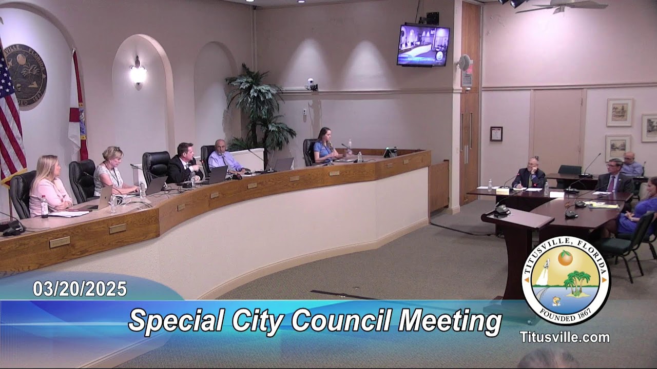 Special City Council Meeting — 3/20/25 - 5:30 p.m.