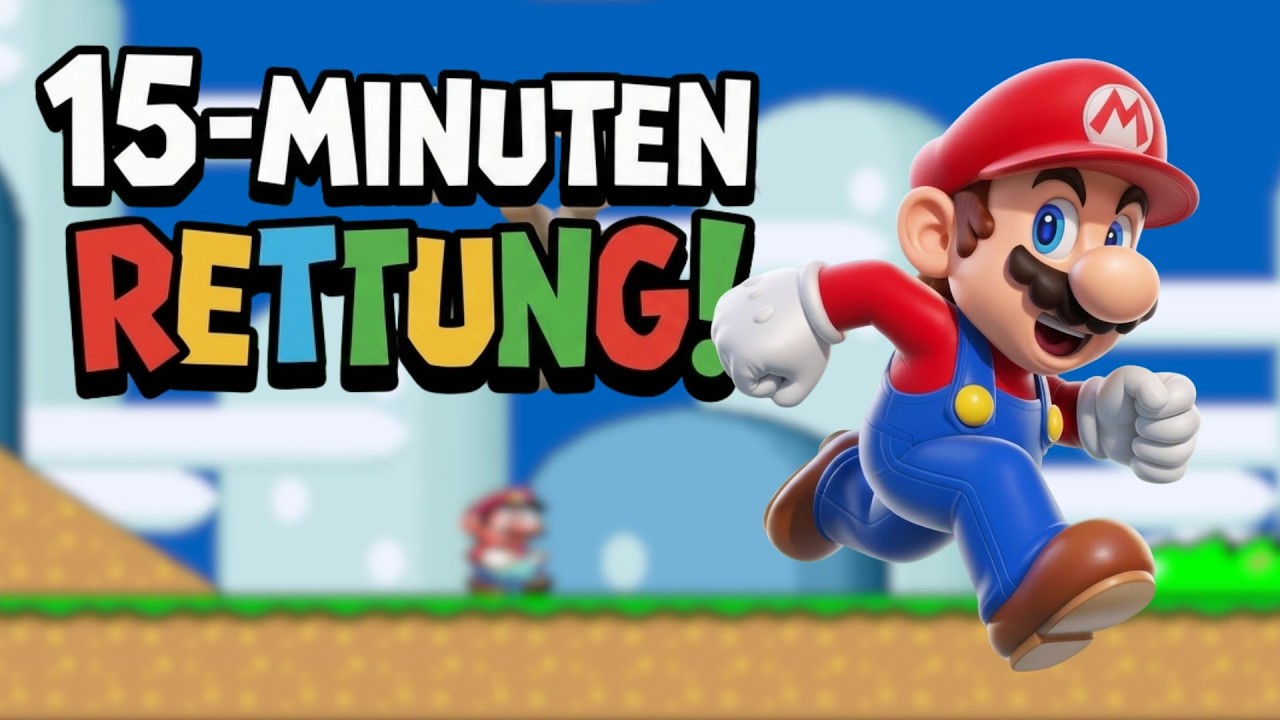 Ich habe 15 Minuten, um Prinzessin Peach zu retten! (Super Mario World SNES)