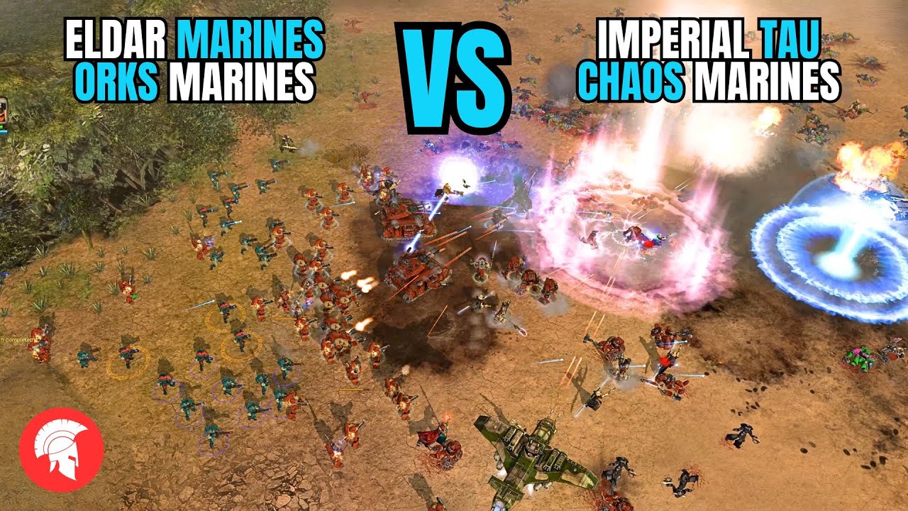 BIG BATTLES! - Space Marines - 4vs4 - Warhammer 40,000 Dawn of War – Definitive Edition