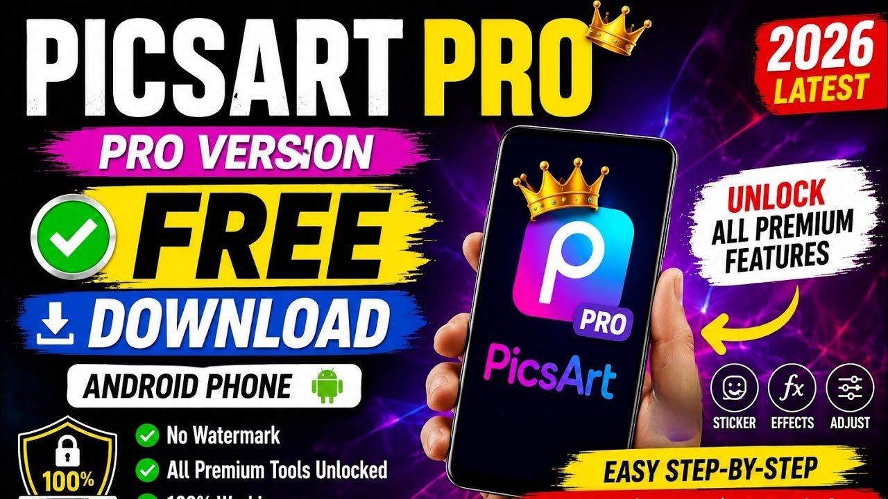 📱 PicsArt Pro Kaise Download Kare? | Complete Guide Hindi