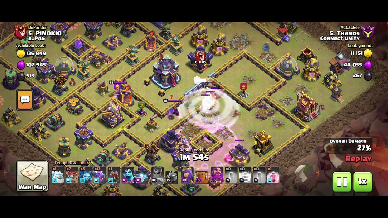 Clash of clans Town hall 15 attack 3 star 😎