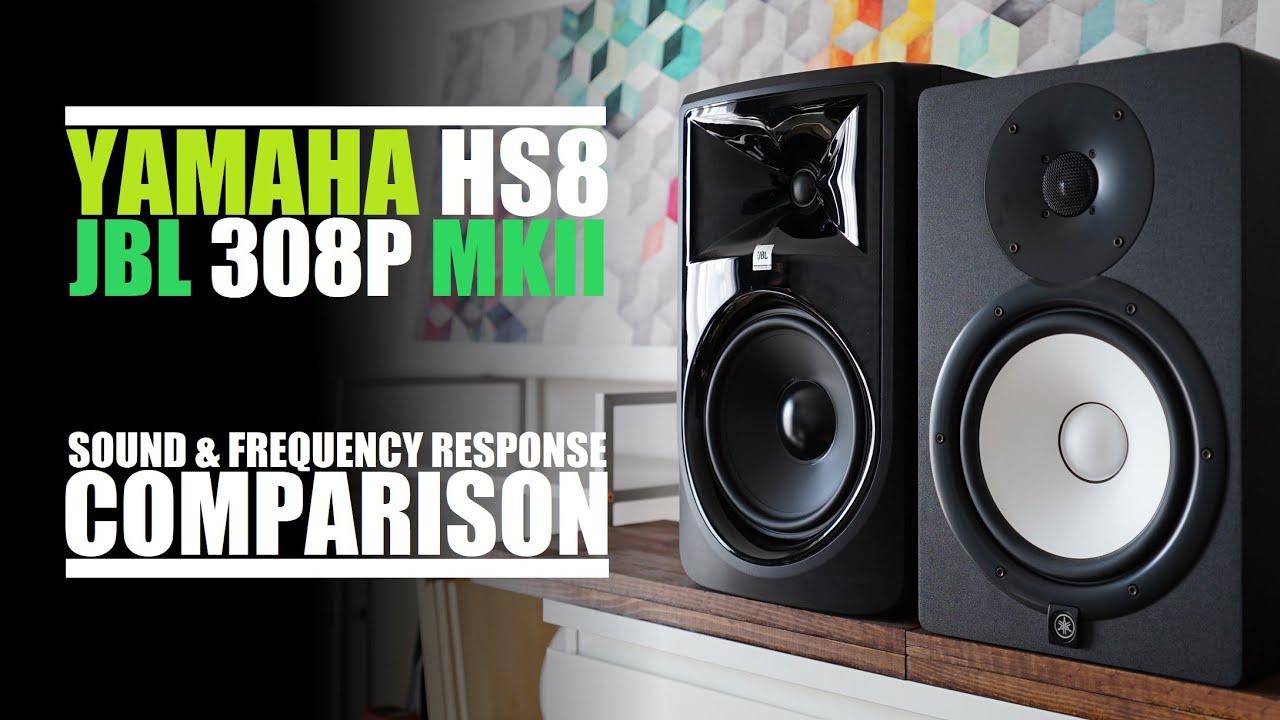 Yamaha HS8 против JBL 308P MKII || Сравнение звука и частотных характеристик
