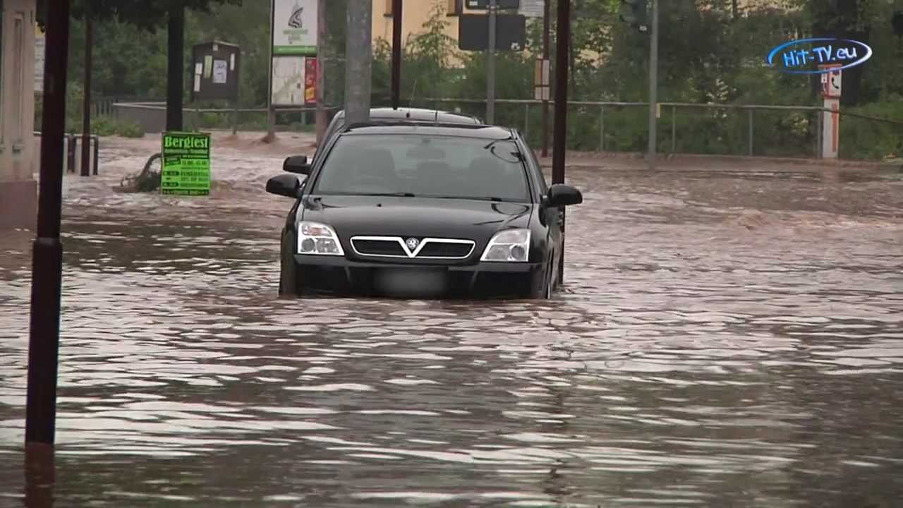 Hochwasser in Oberlungwitz (Sachsen) 07.08.2010