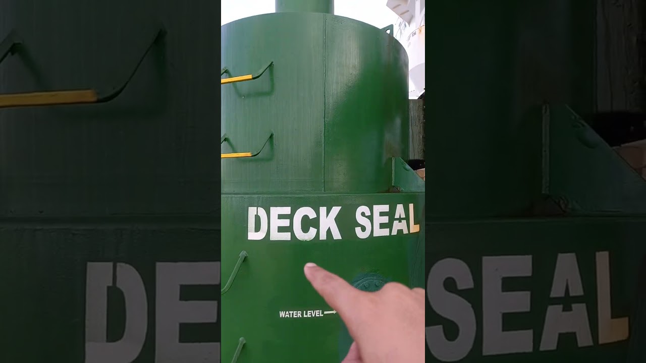 What is Deck Seal onboard Oil Tankers? #crudeoiltanker #oiltanker #igs #deckseal