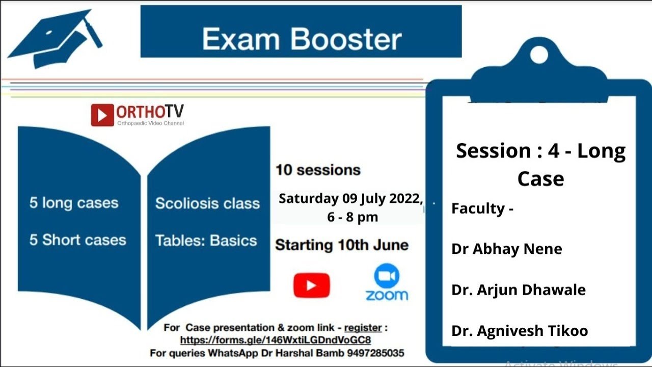 Exam Booster – Session : 4- Long Case