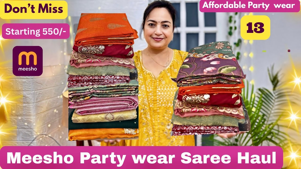 Designer Sarees From Meesho ❤️Meesho Saree Haul #meesho #meeshofinds #ashigautam #meeshohaul 