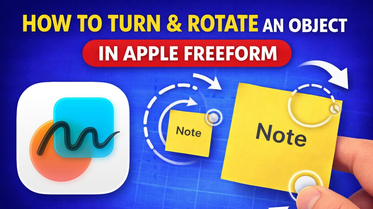 How to Rotate an Object in Apple Freeform