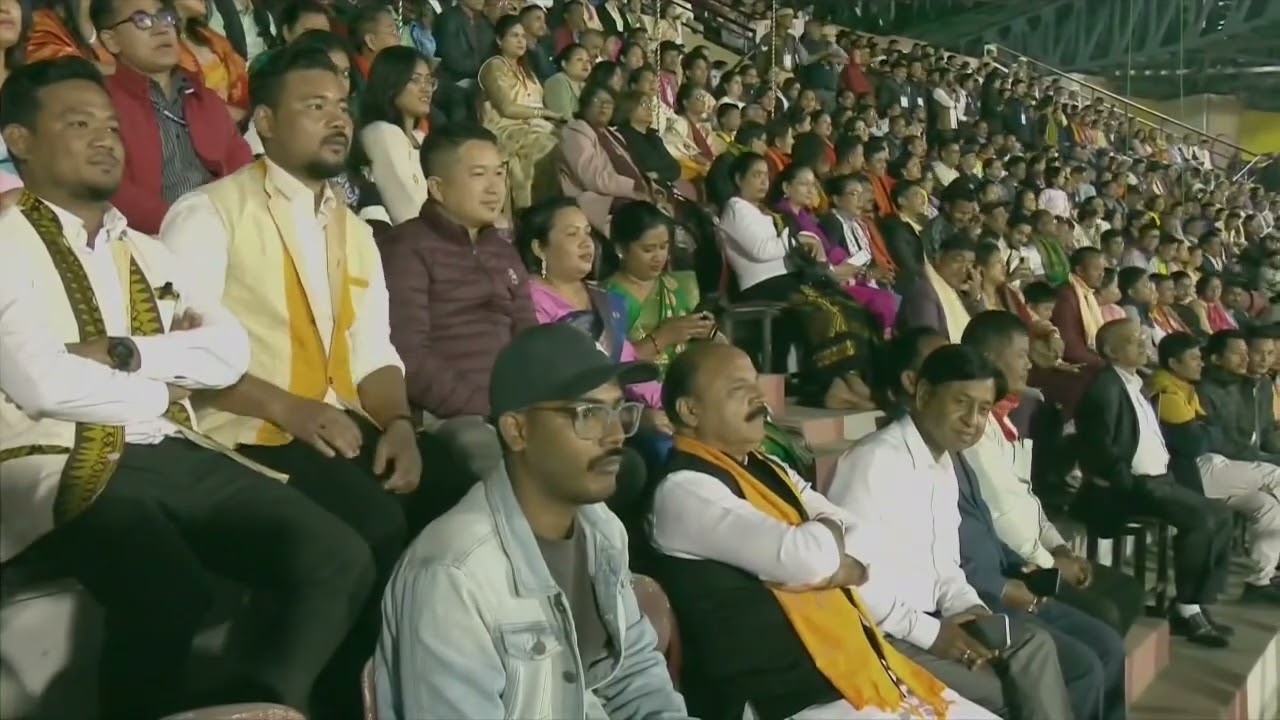 Hagrama Mohilary speech in Bagrumba dance in Sarusajai #pmmodi #hagramamohilary 