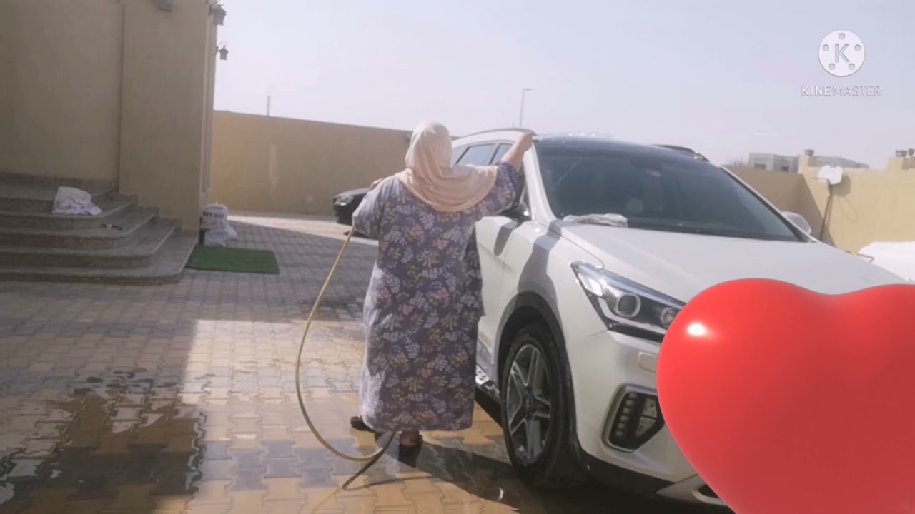 Pekerjaan TKW Dubai // hari libur nyuci mobil😱😱😱
