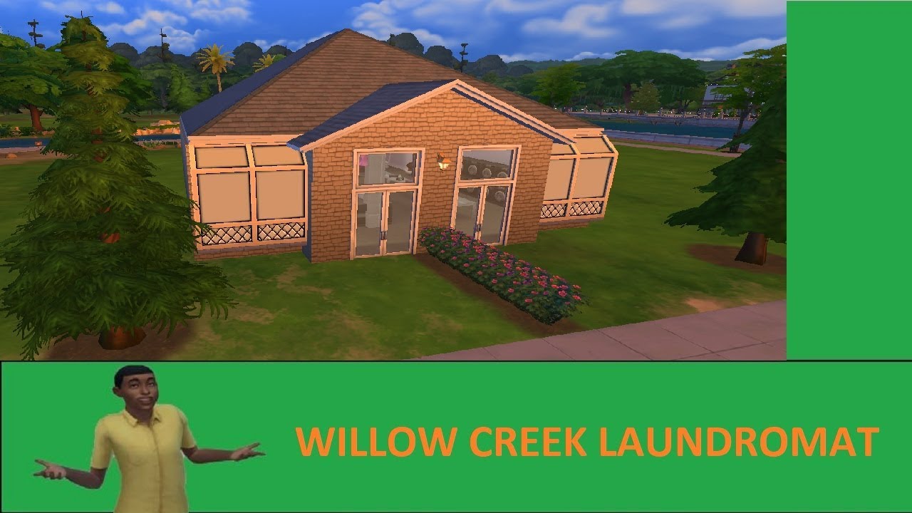Sims 4 Community Building - Willow Creek Laundromat