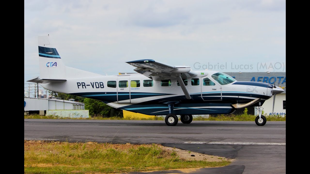 [HD] FLORES - CTA Taxi Aéreo Cessna C208B Grand Caravan EX PR-VDB SWFN