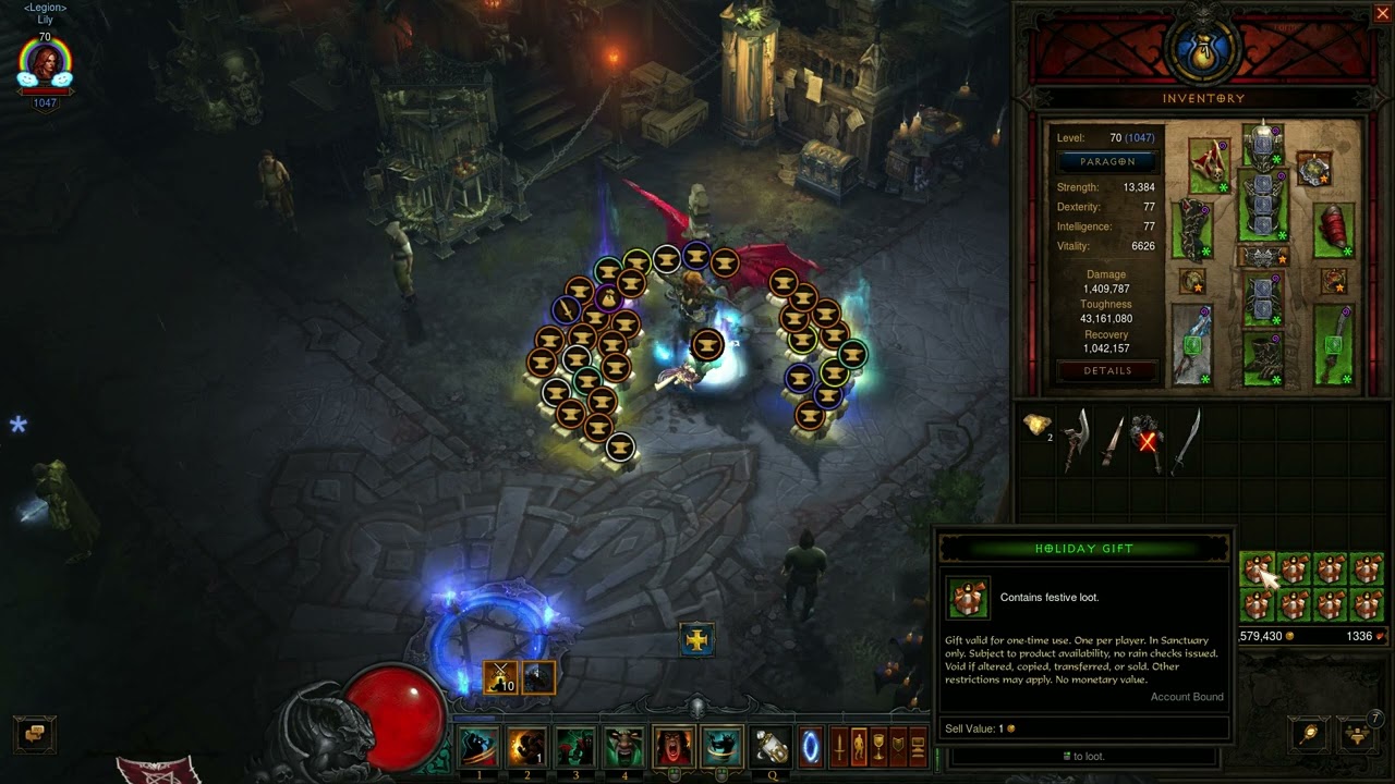 Diablo 3 Opening 70 Christmas presents !