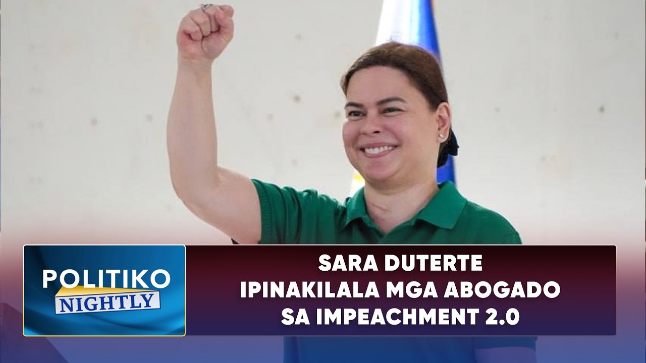 Sara Duterte ipinakilala mga abogado sa impeachment 2.0