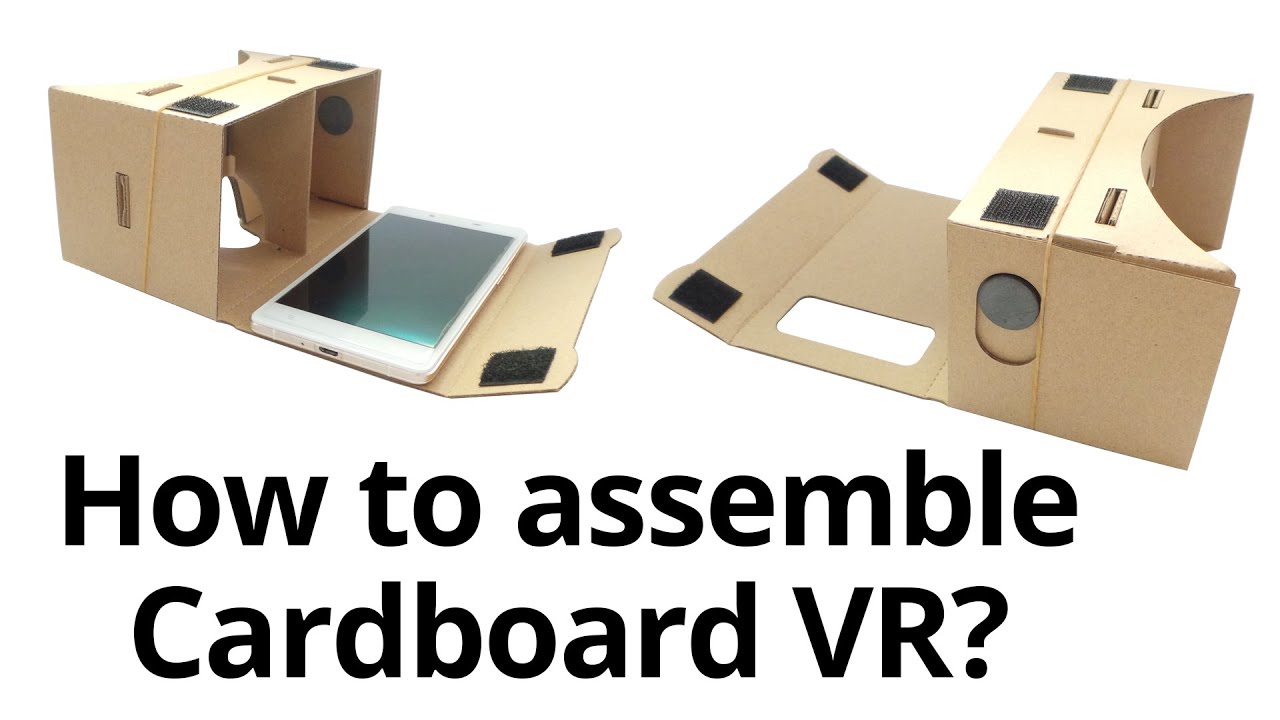 Assembling for Google Cardboard VR DIY ToolKit 3D Virtual Reality Glasses