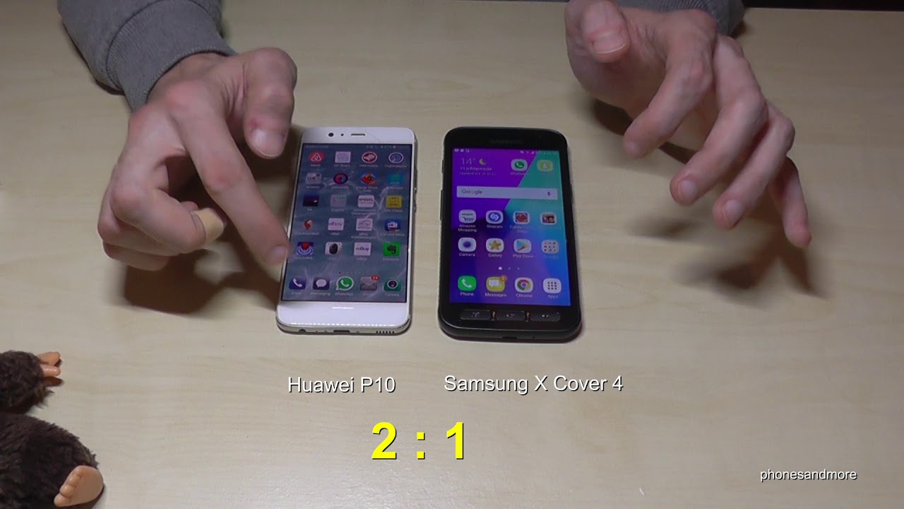 Huawei P10 VS Samsung Galaxy XCover 4: Quick Speed Test
